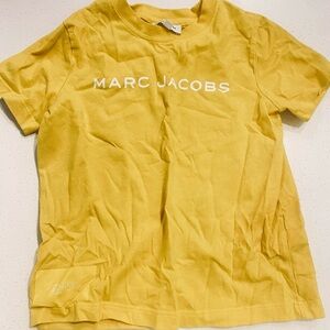 Marc Jacobs Mustard Tee with White Logo